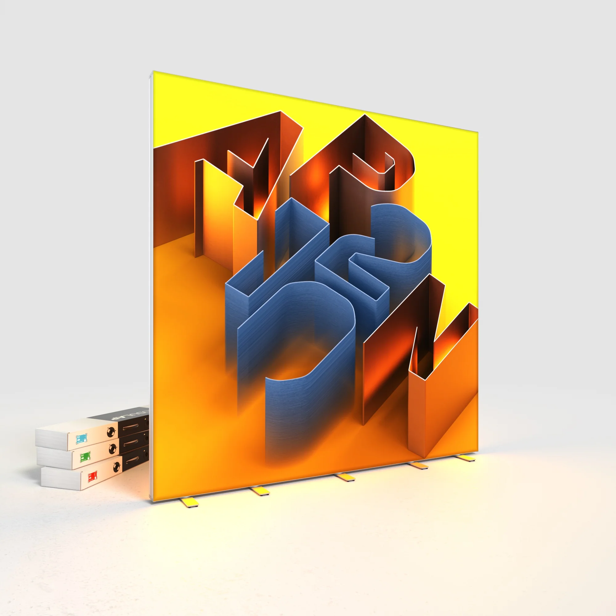 LED Lightbox - AP120 - MODULAP ONE Next - mit Nut - Systembreite 300 cm