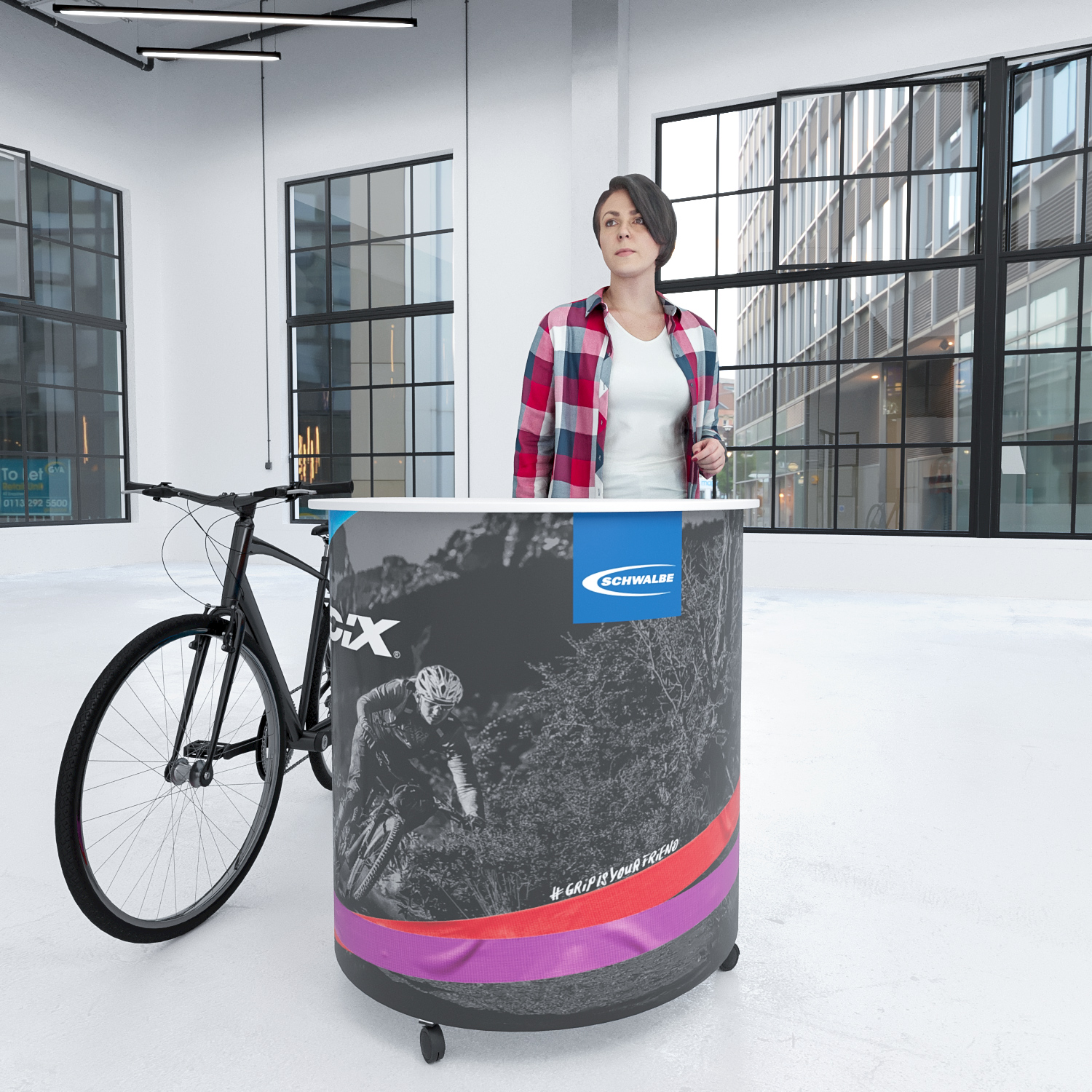 Promotiontheke Halbmond