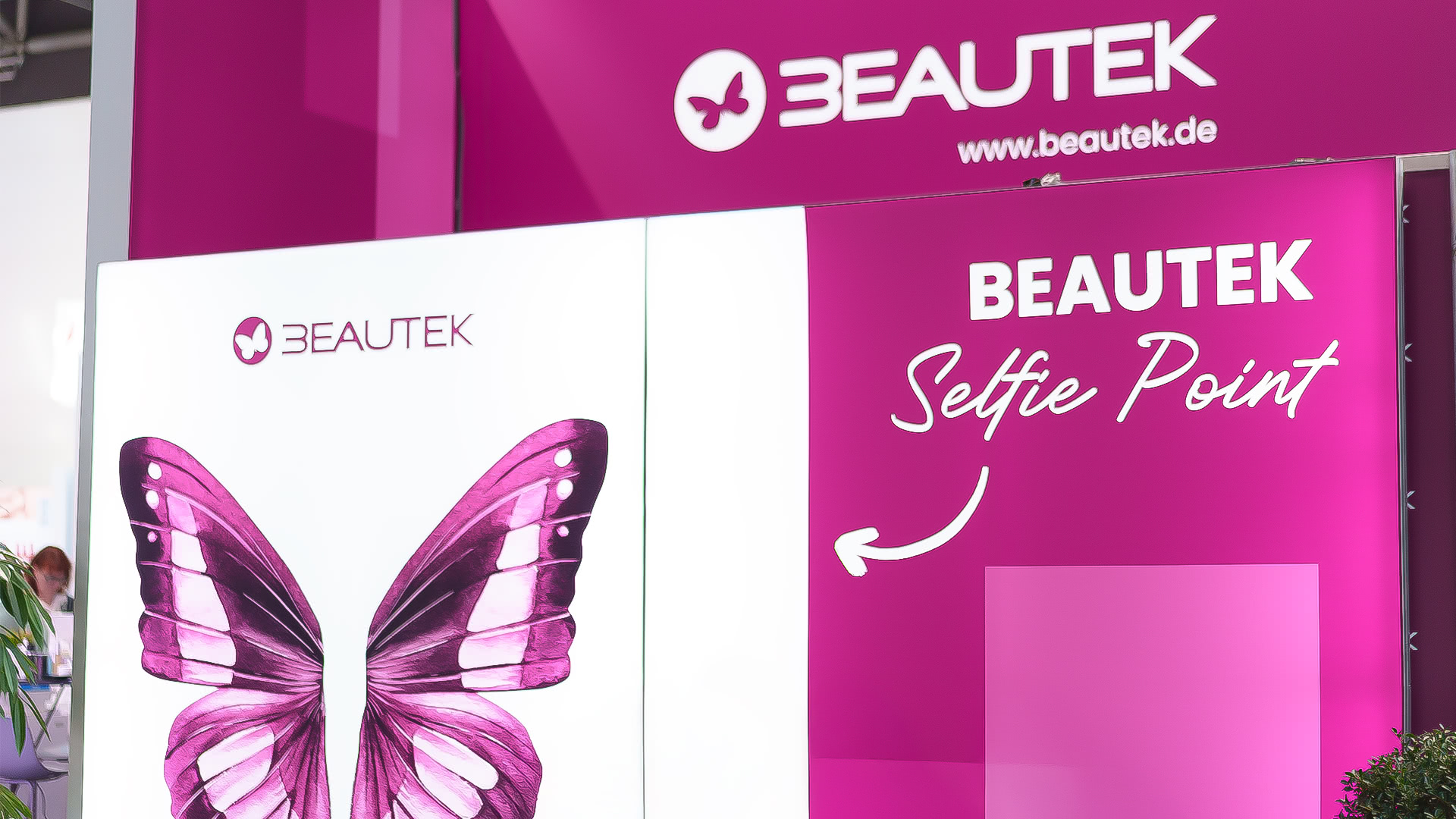 Kunde Beautek-Selfie Point LED-Messestand