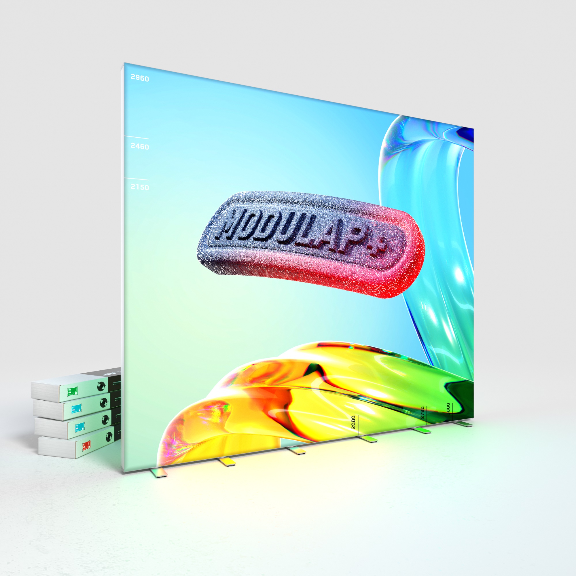 LED Lightbox - AP120 - MODULAP ONE Next - Systembreite 300 - 375 cm