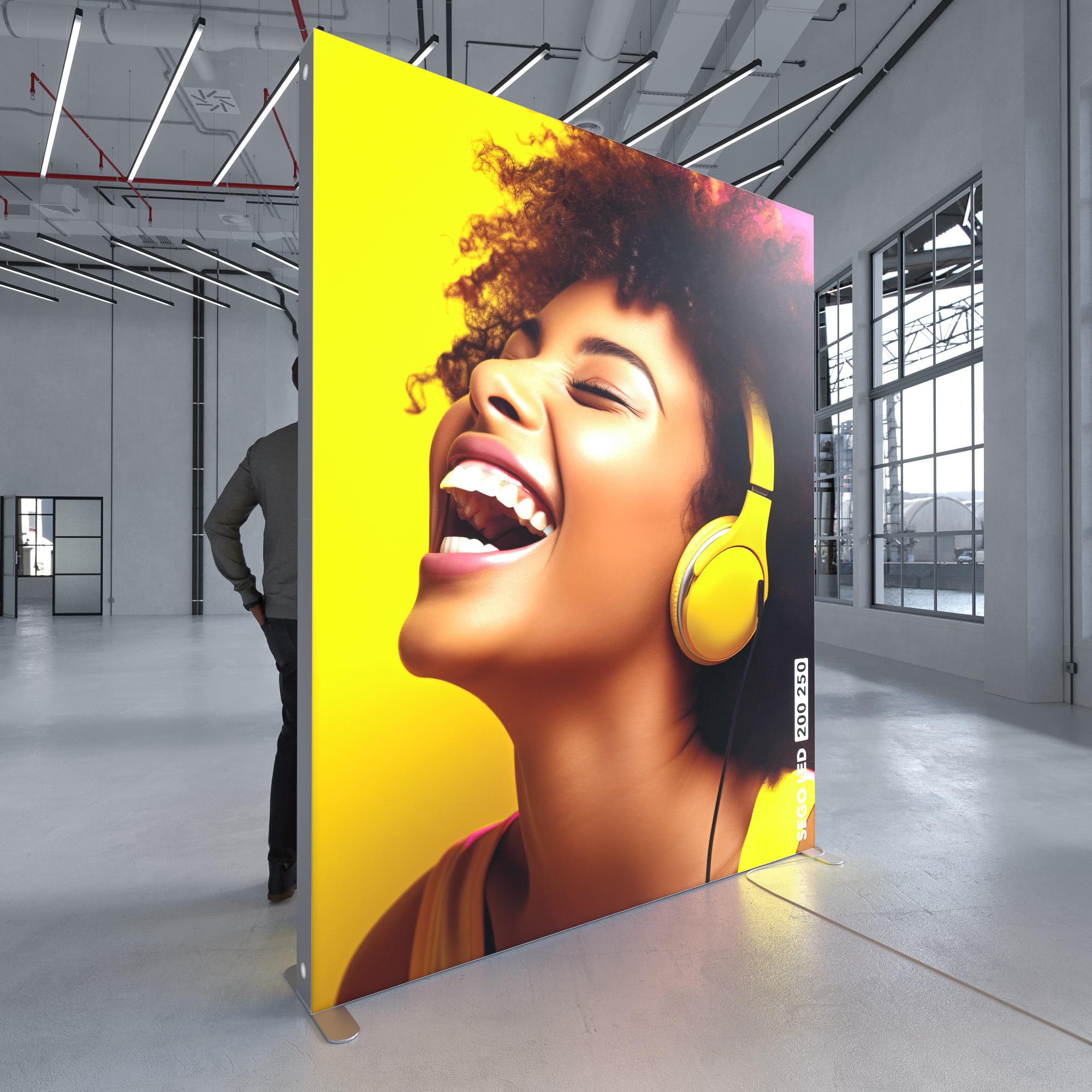 LED Messewand Highlight SEGO – B 200 x H 250 cm