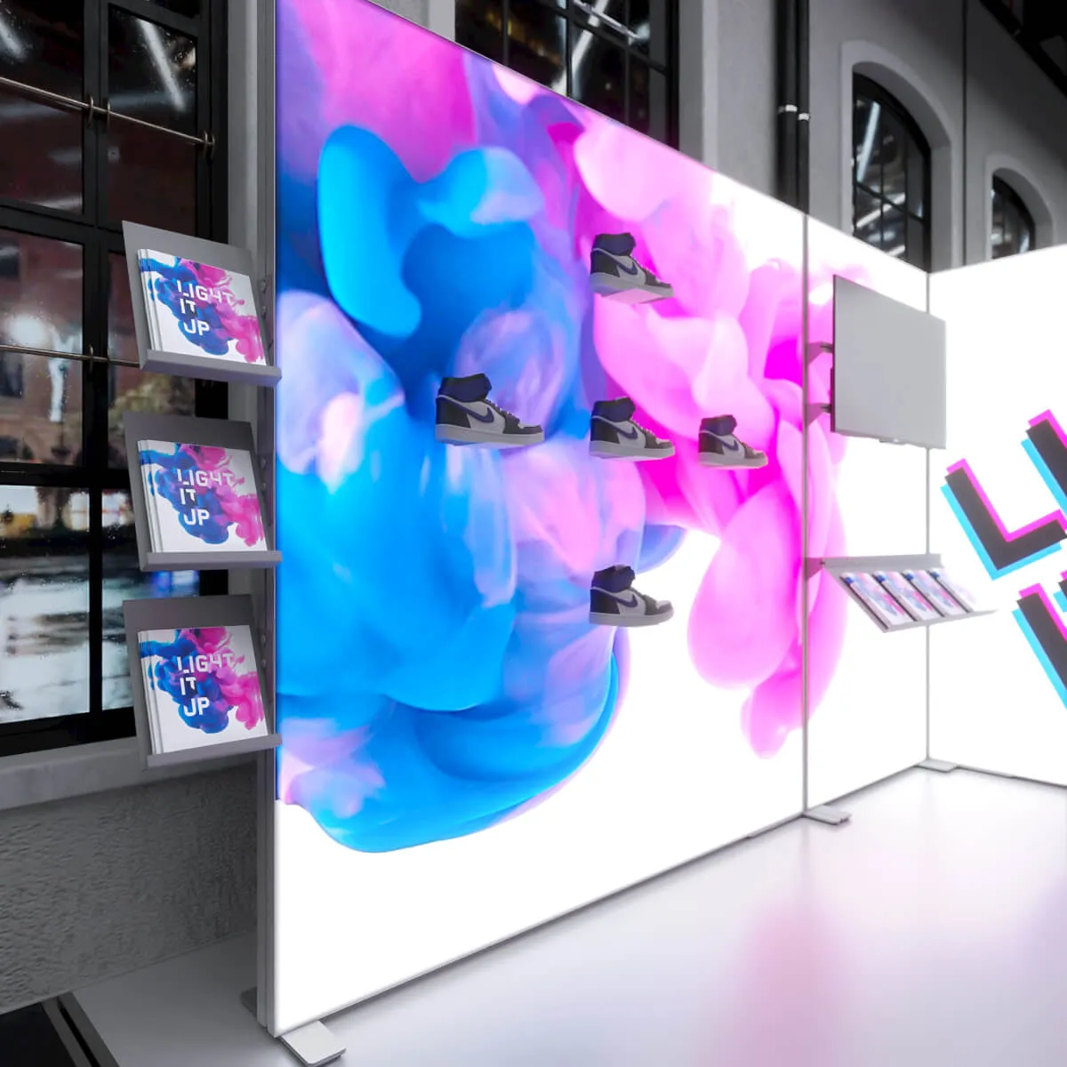 Box Mit Led LED Lightbox - B 200 x H 246 cm - MODULAP ONE | Nein | Kartonage mit ...