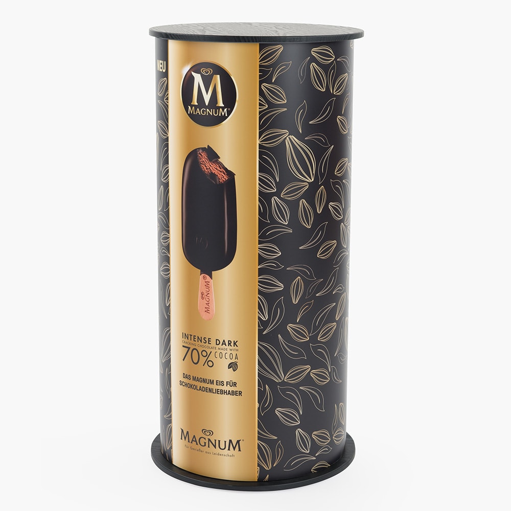 Messetheke Lamellen Rund