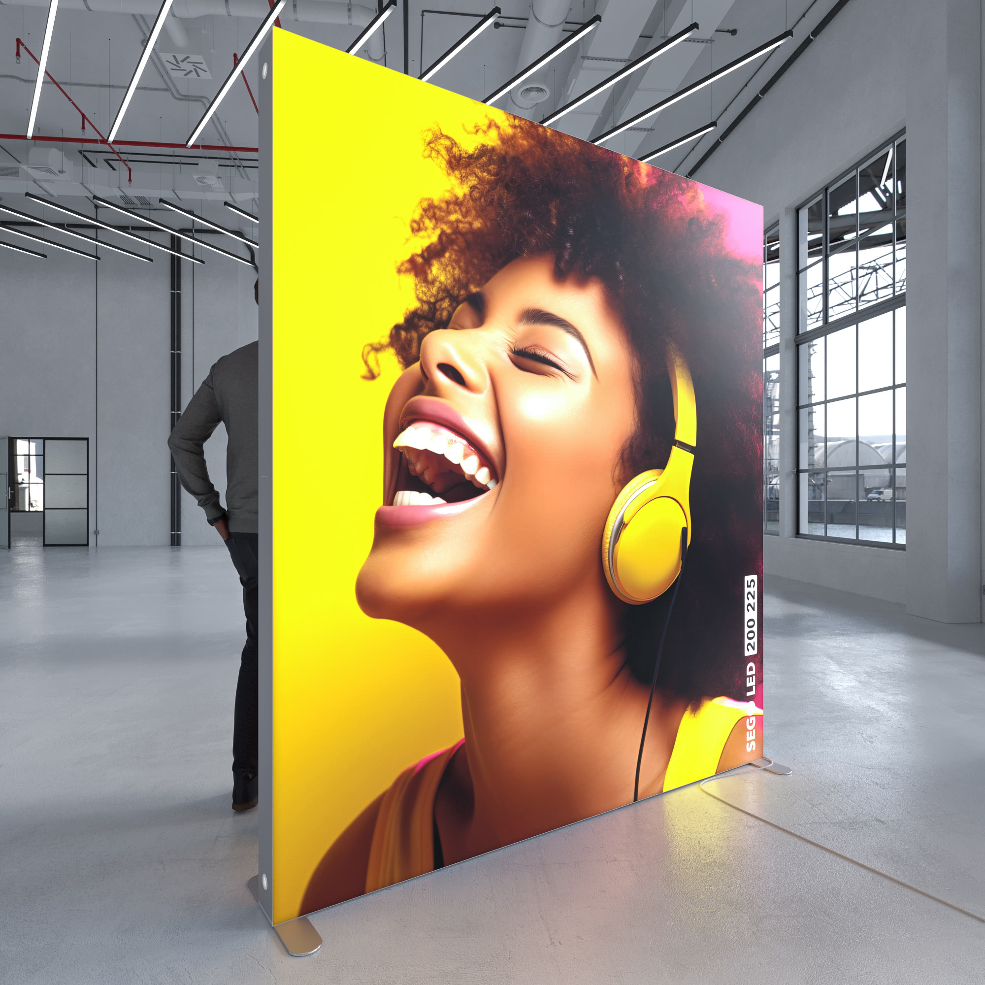 LED Messewand Highlight SEGO – B 200 x H 225 cm