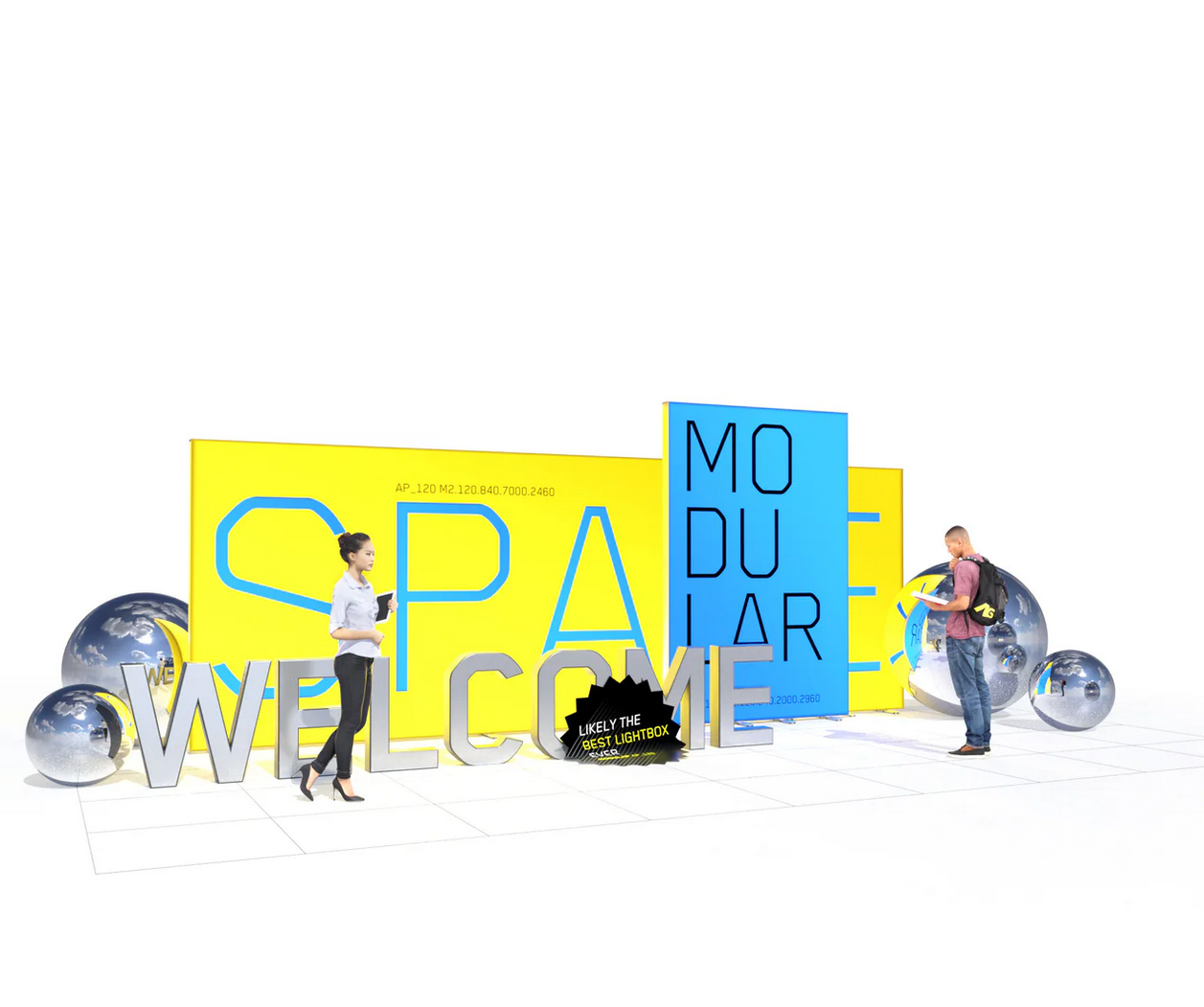 LED Messestand - Set Maya - MODULAP NEXT