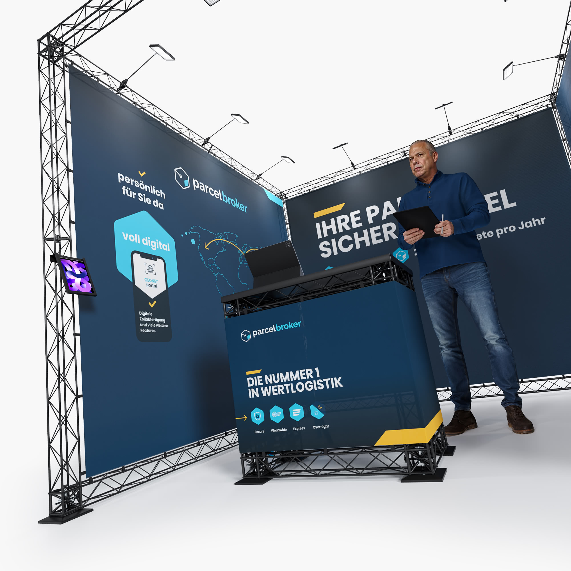 XTRUSS - Traversen Messestand - Münster 3 x 3 m