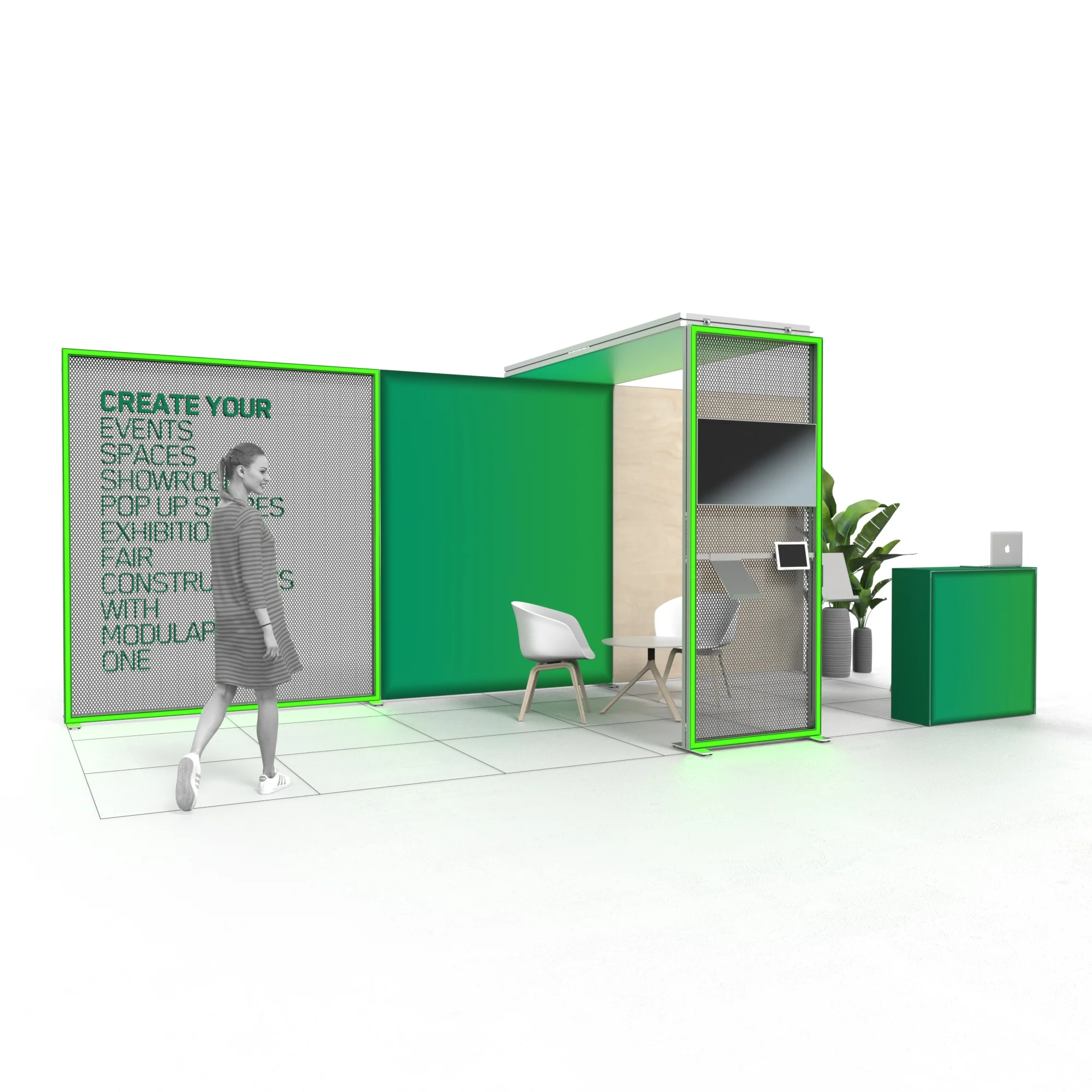 LED Messestand - Set Levy - MODULAP ONE