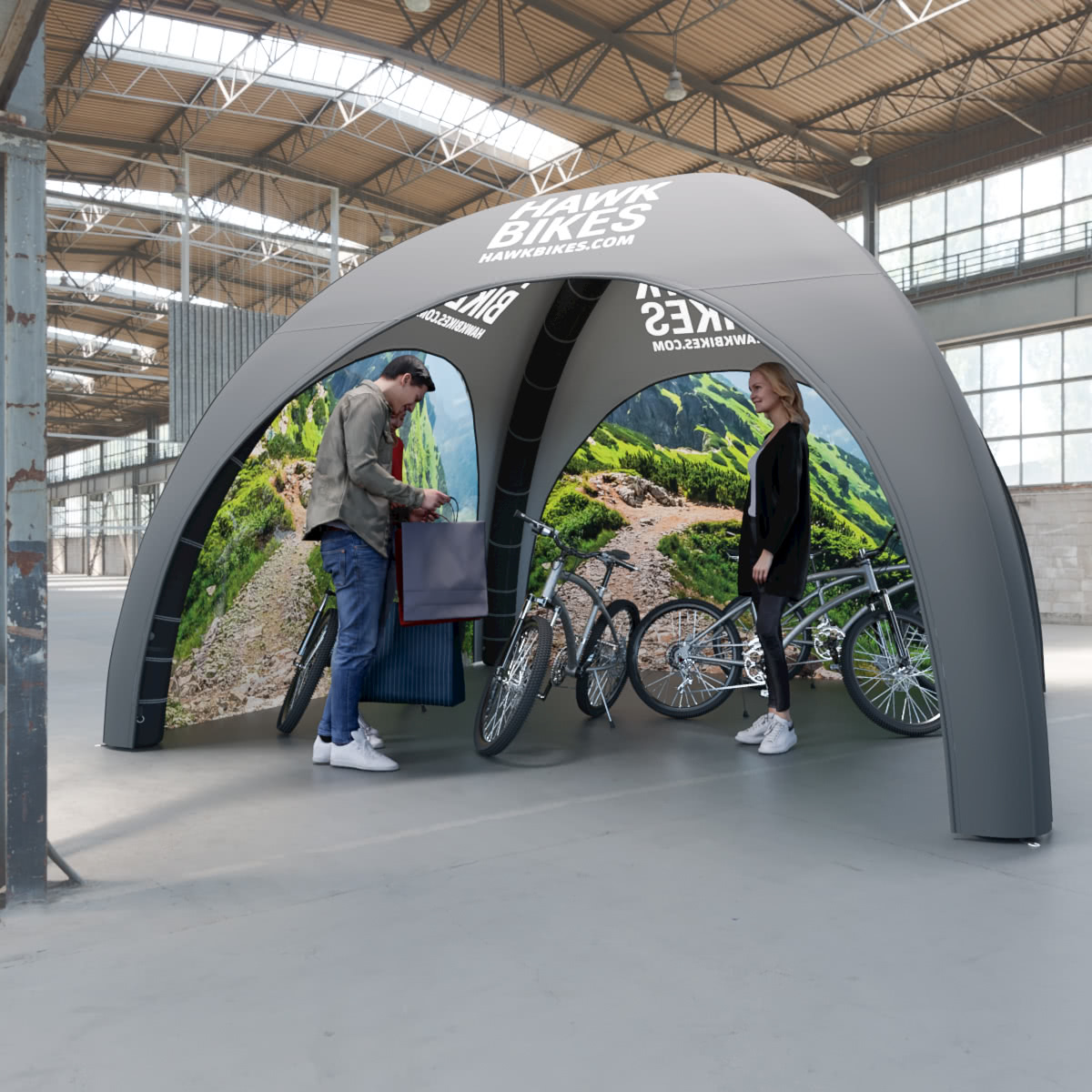 Aufblasbares Zelt Von Peviasot - Schnellaufbau Campingzelt Mit Fenster Für Familien