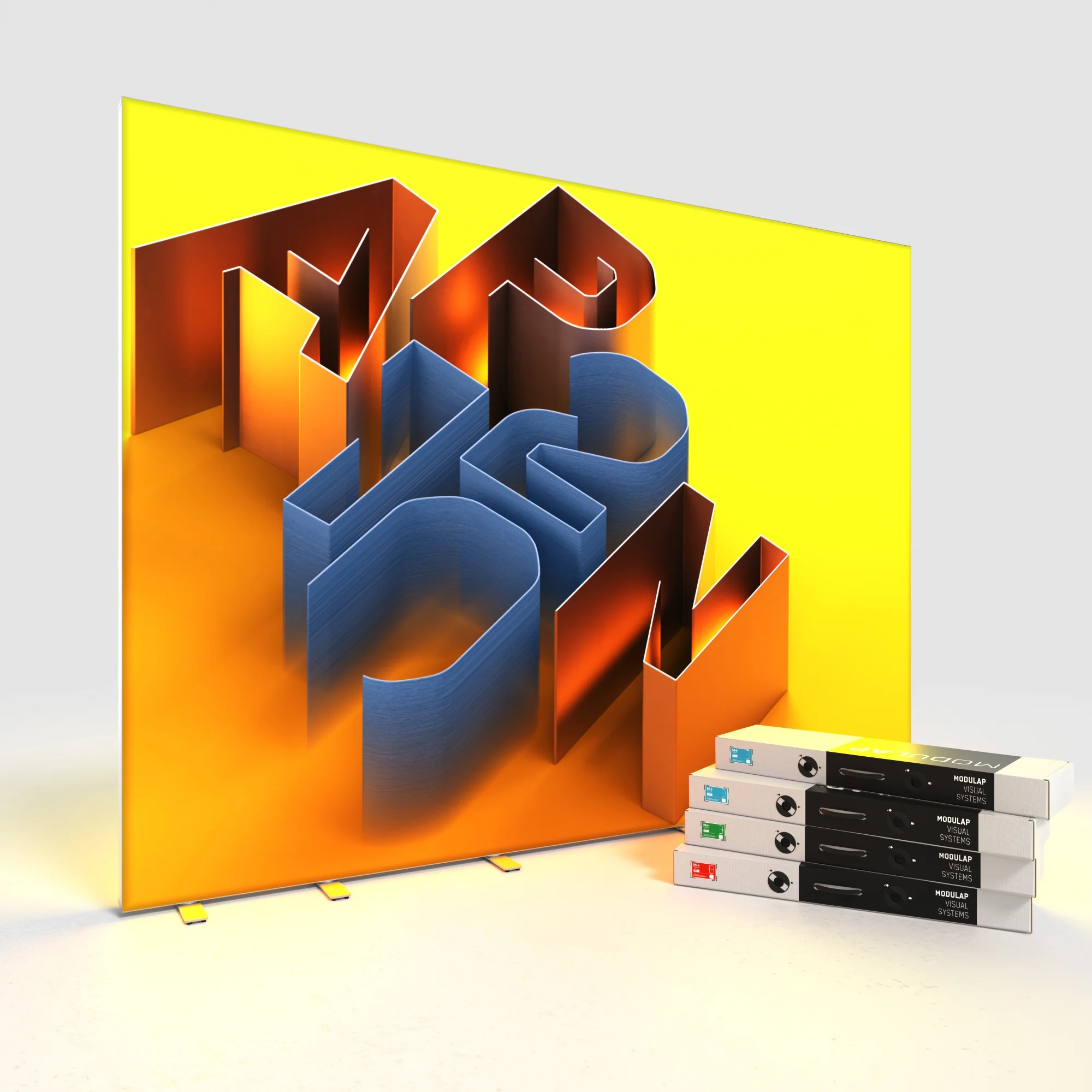 LED Lightbox - AP120 - MODULAP ONE Next - mit Nut - Systembreite 400 cm