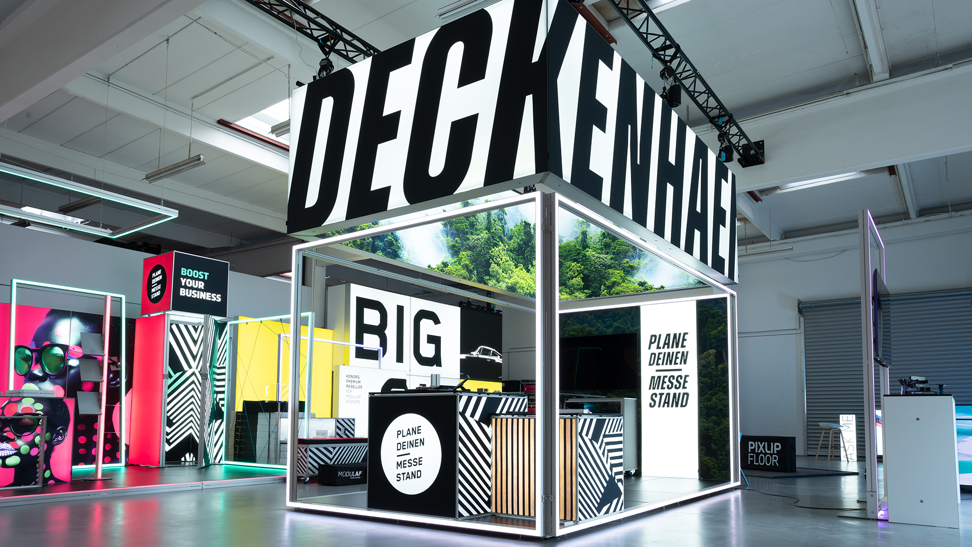 Neu: Deckenhänger AP_175: Maximale Sichtbarkeit für deinen Messestand