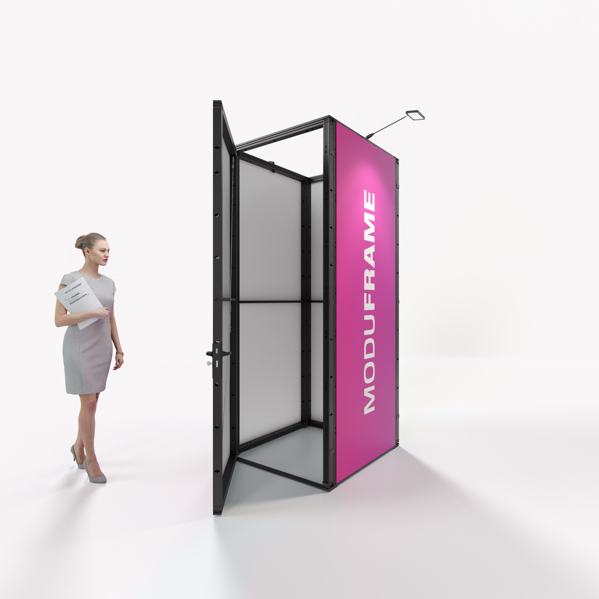 Messewand Moduframe Kabine B 100 x H 250 x T 100 cm