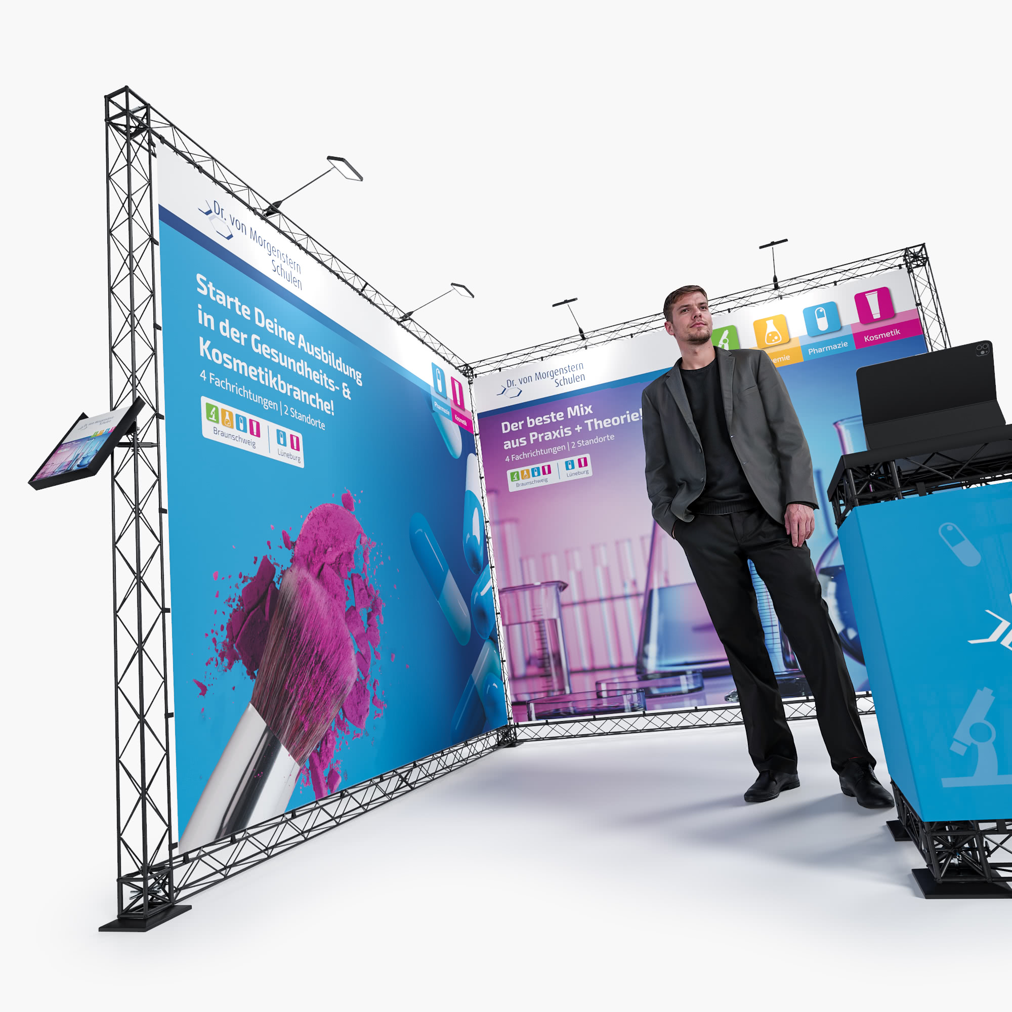 XTRUSS - Traversen Messestand - Dresden 3 x 3 m