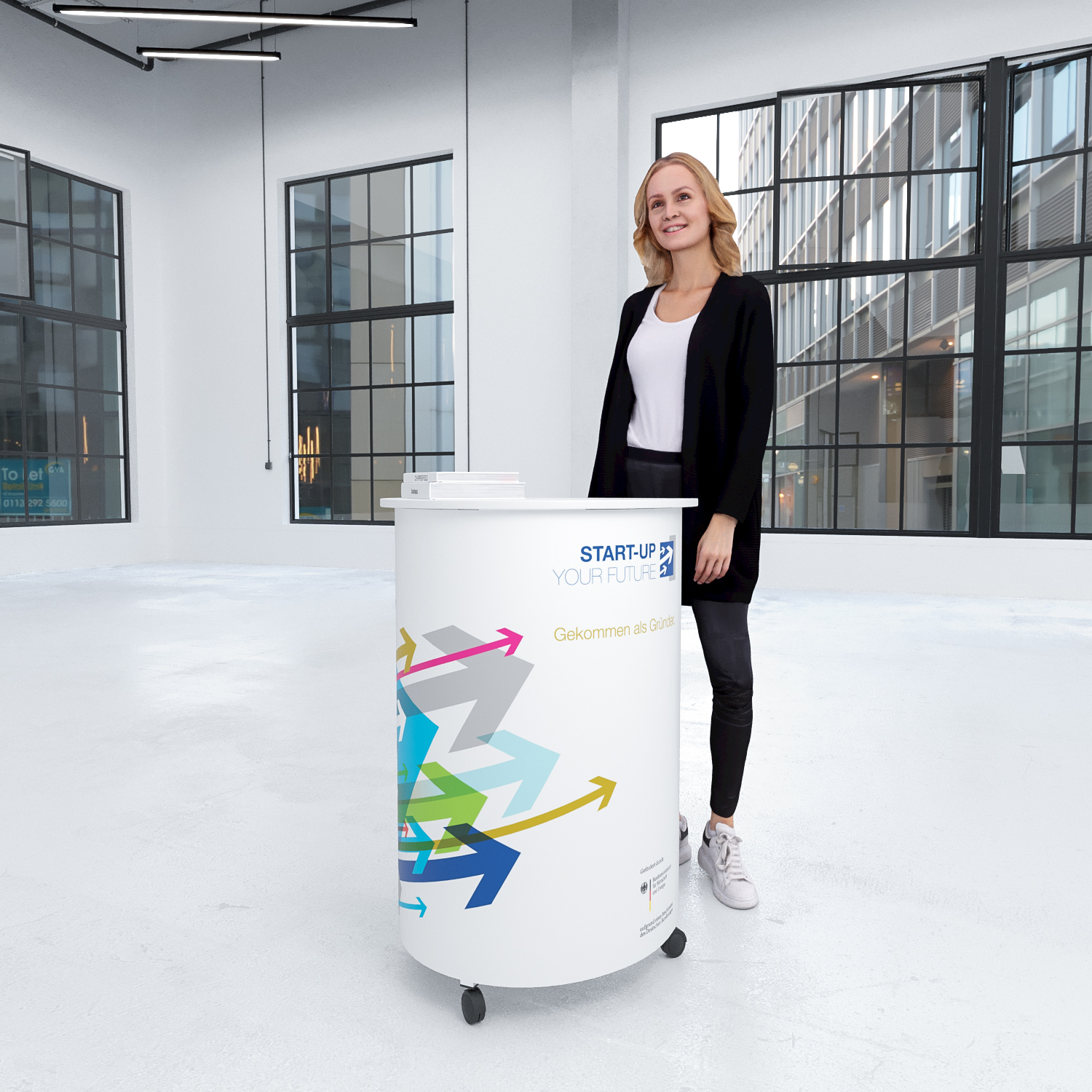 Promotiontheke Halbmond Mini