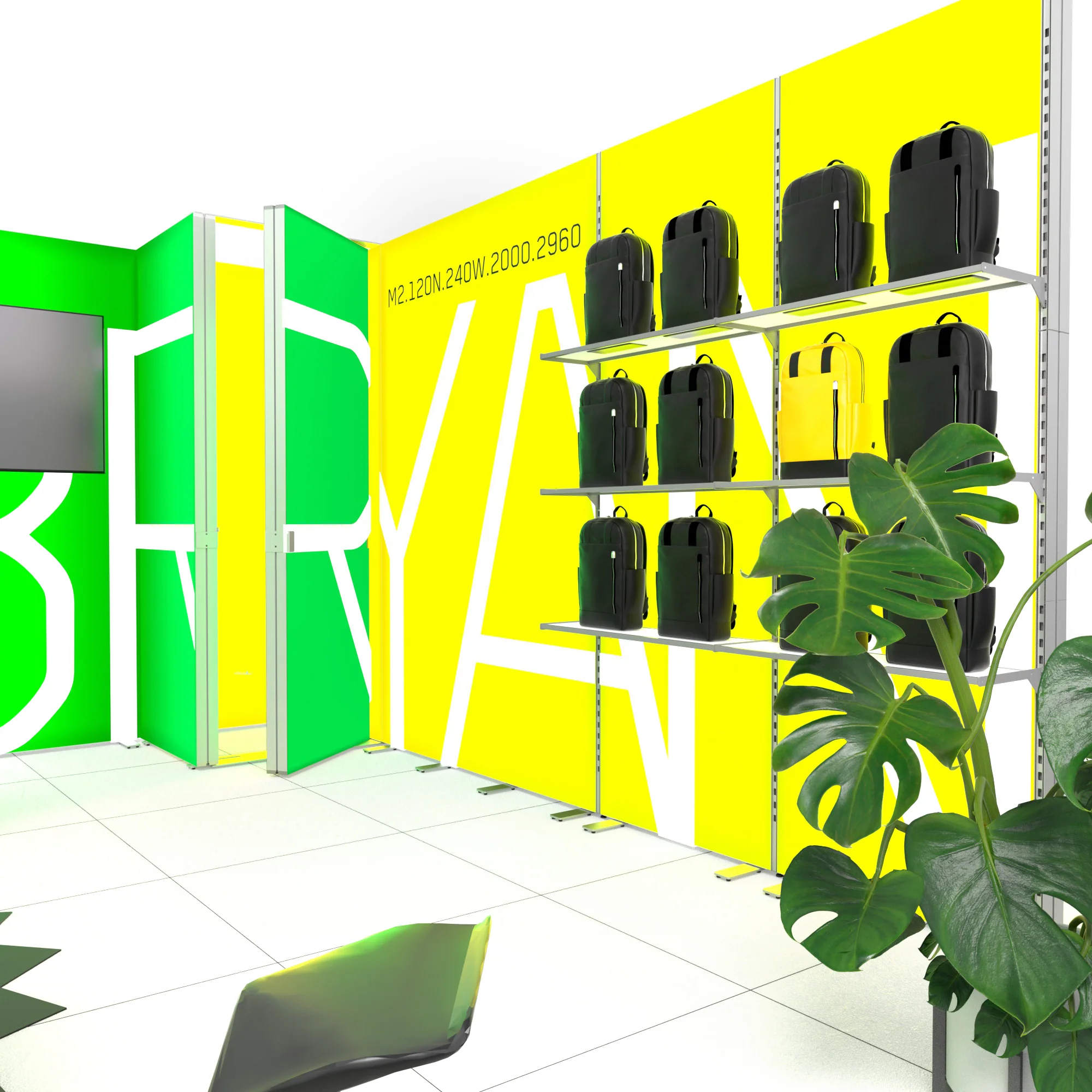 Mobiler Messestand LED - Set Bryan - MODULAP NEXT AP120N