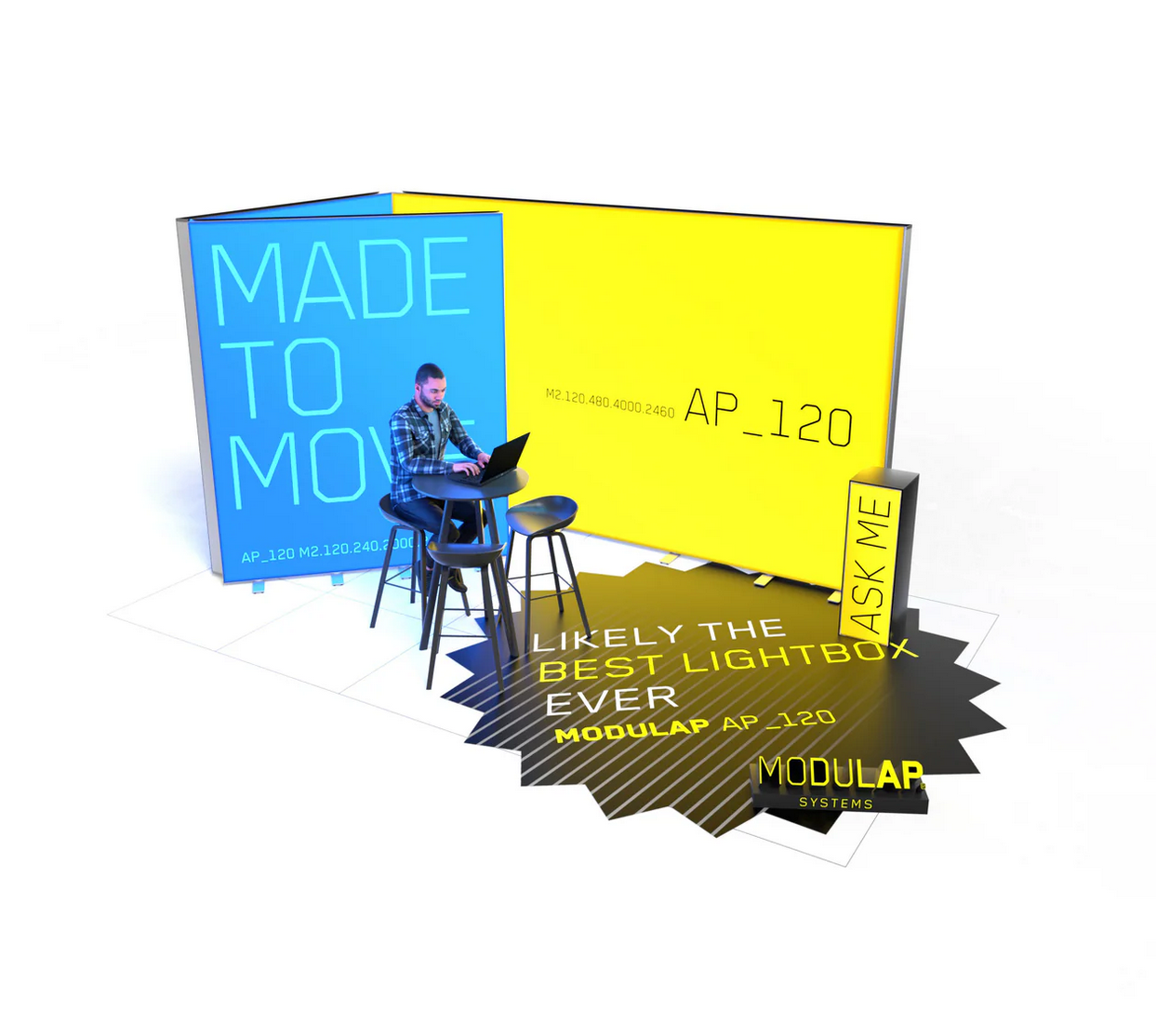 LED Messestand - Set Jacob - MODULAP NEXT