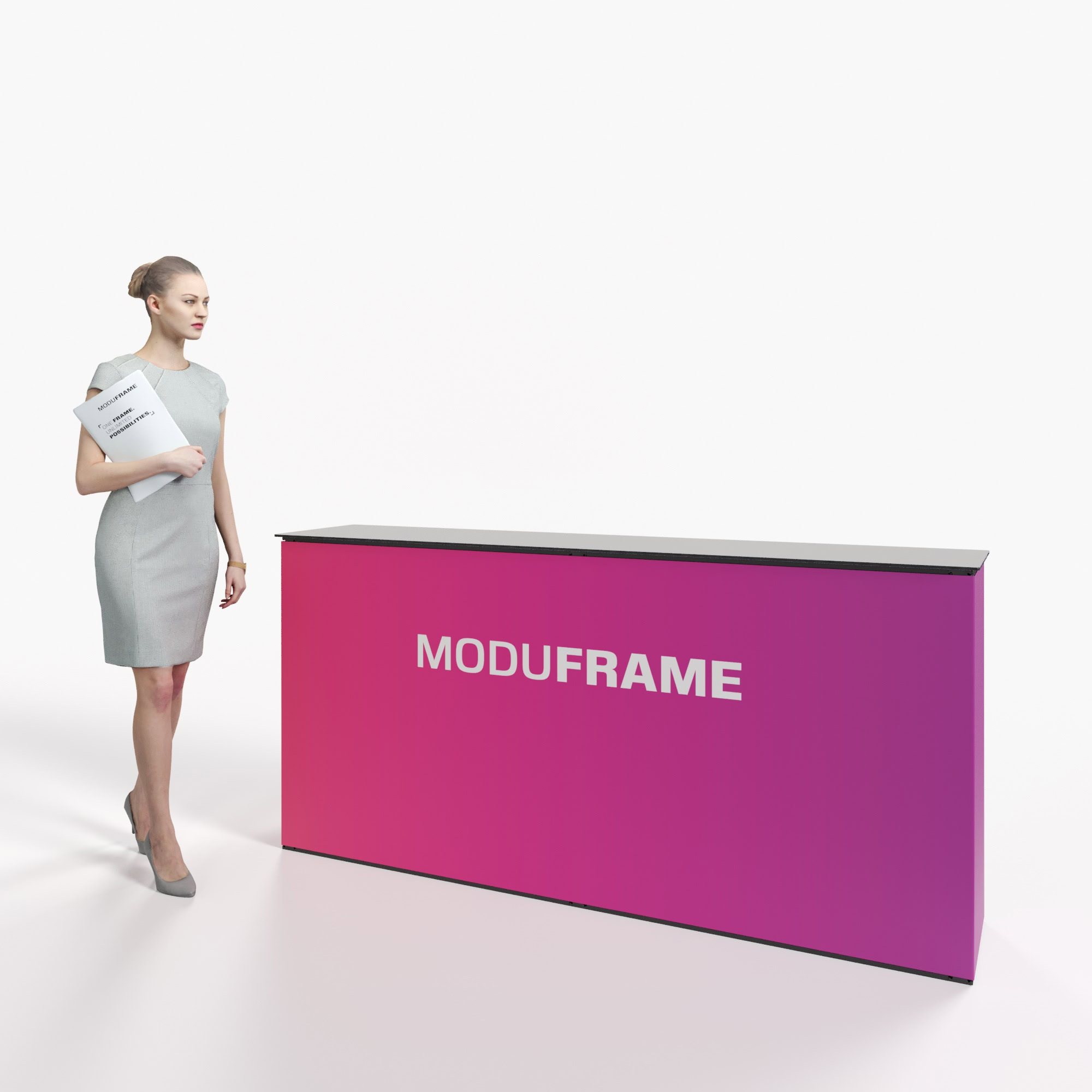 Messetheke Moduframe - 200 cm