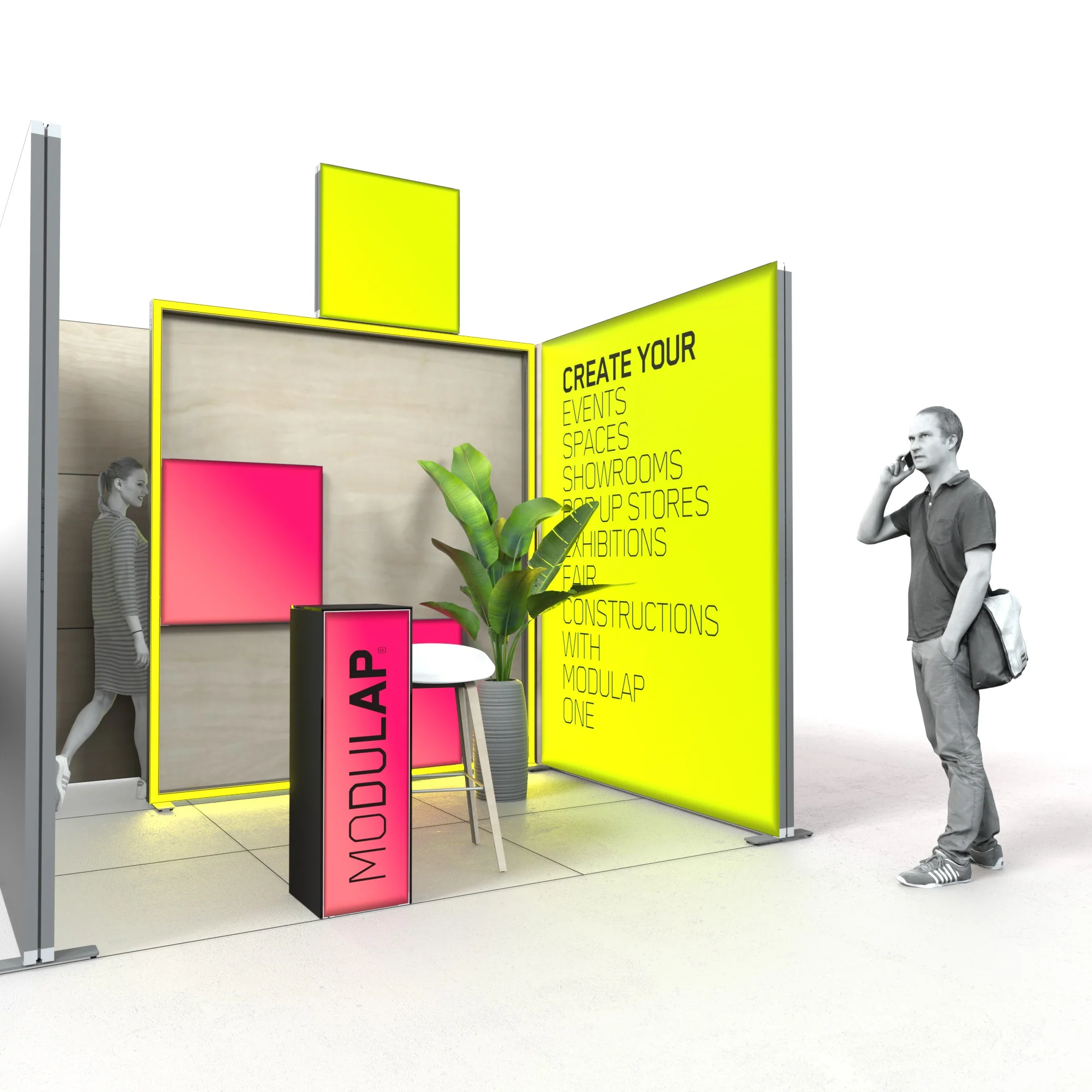 LED Messestand - Set Alice - MODULAP ONE