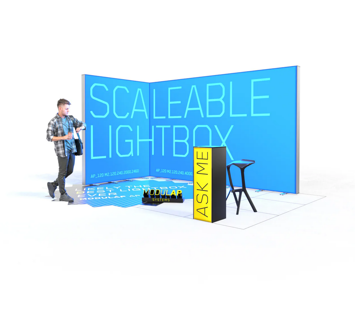 LED Messestand - Set Jamie - MODULAP NEXT