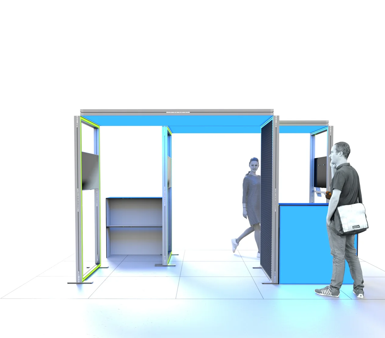 Mobiler Messestand LED - Set Mila - MODULAP ONE