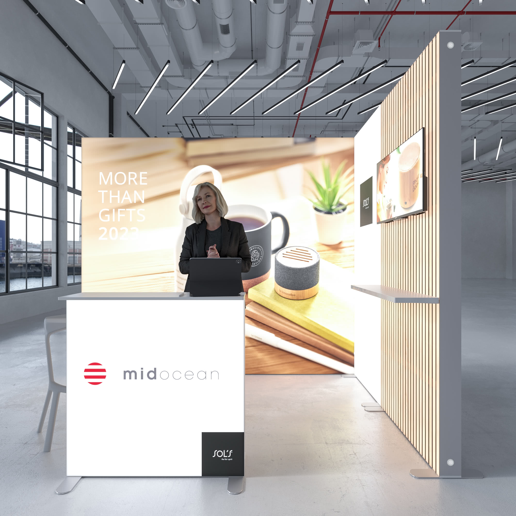 LED Messestand - Set 10 - Highlight SEGO - 4 x 3m