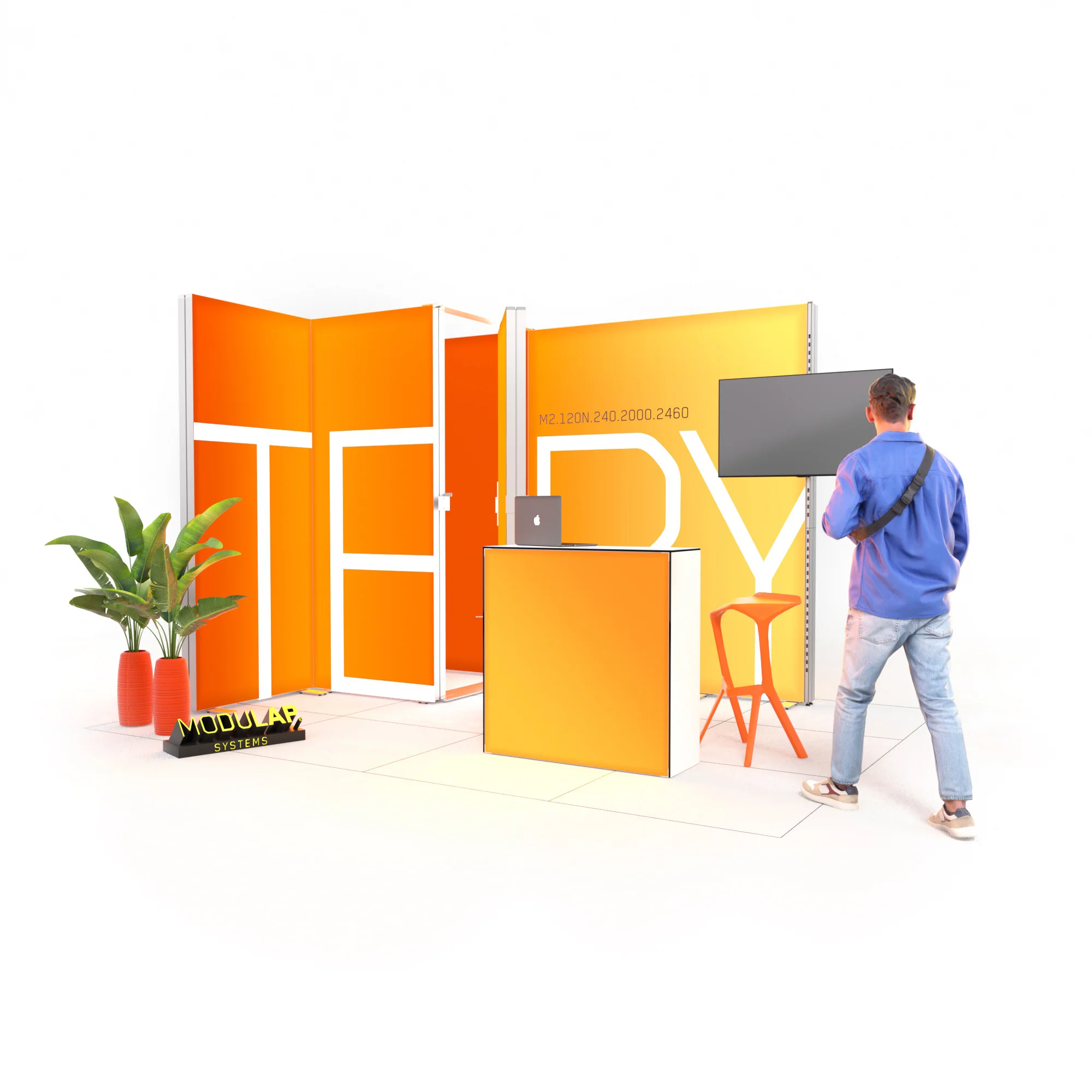 Mobiler Messestand LED - Set Terry - MODULAP NEXT AP120N