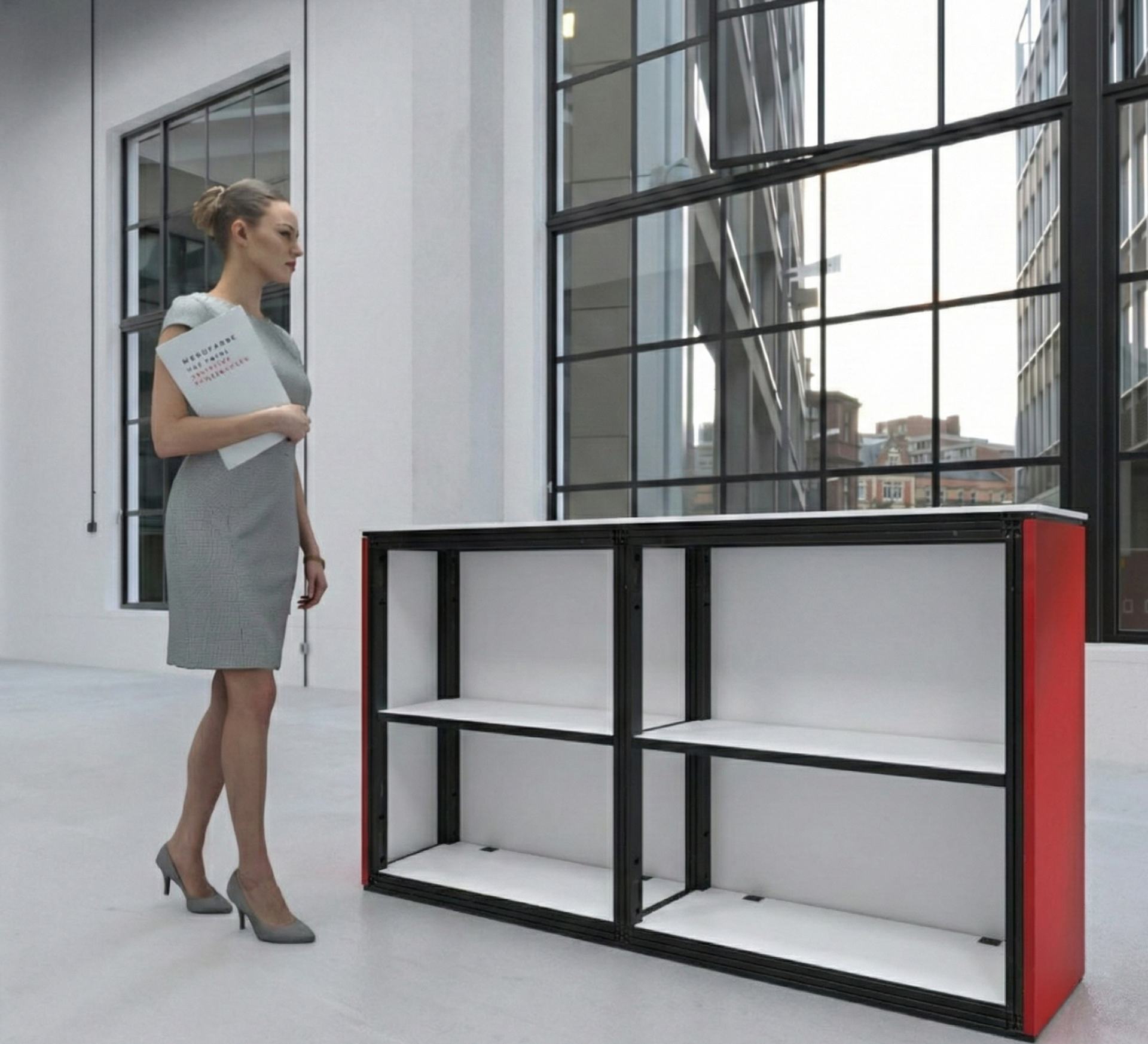 Messetheke Moduframe - 200 cm | 74049